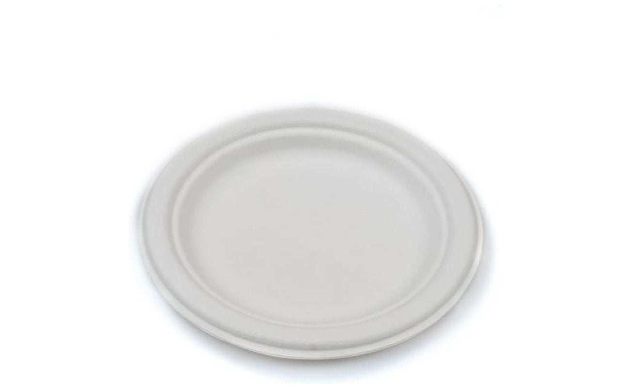 Compostable Bagasse Round Plate