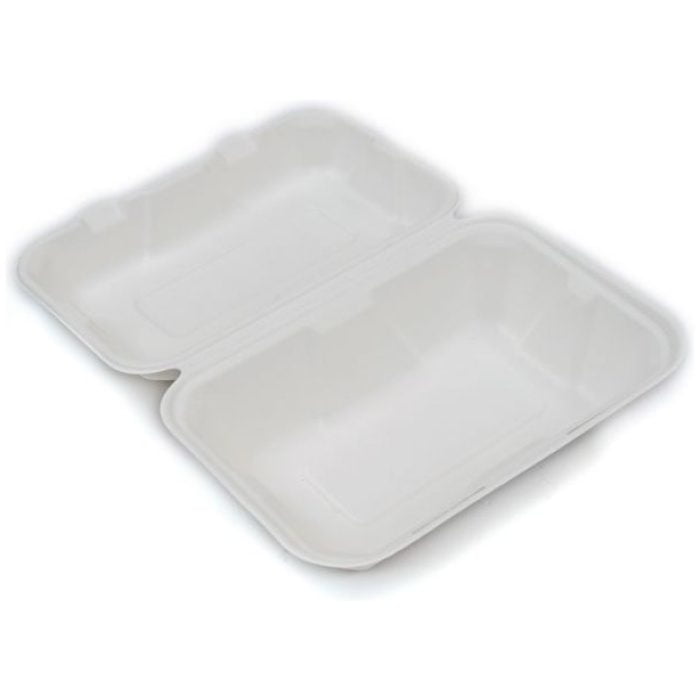 9″ x 6″ Bagasse Takeaway Lunch Box (HP3) – EcoBoxes