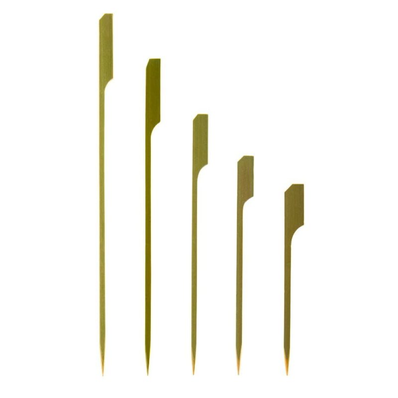 Bamboo Gun Shape Skewers Paddle Sticks - 180mm