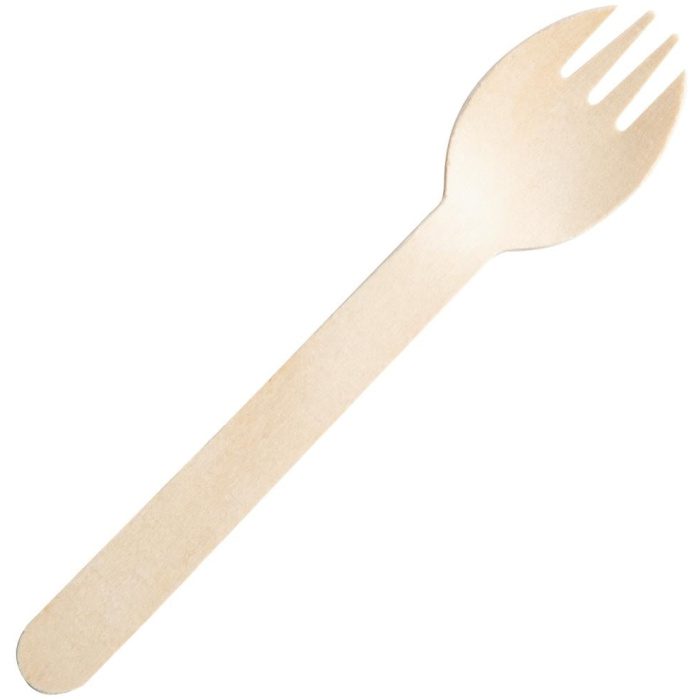 Compostable Wrapped Wooden Sporks