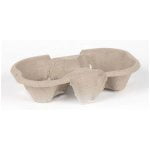 Biodegradable Carrier Moulded Pulp Fibre 2 Cup Carriers