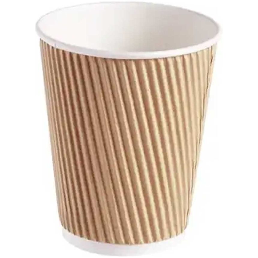 Triple Wall Ripple Hot Cup 12oz / 34cl – EcoBoxes
