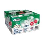 Satco 12oz Round Plastic Pots & Lids