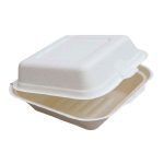 6" Bagasse Burger Box - HP6