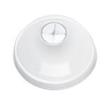 Clear Dome Lid with Cross Hole for Smoothie Cup RPET (78mm)